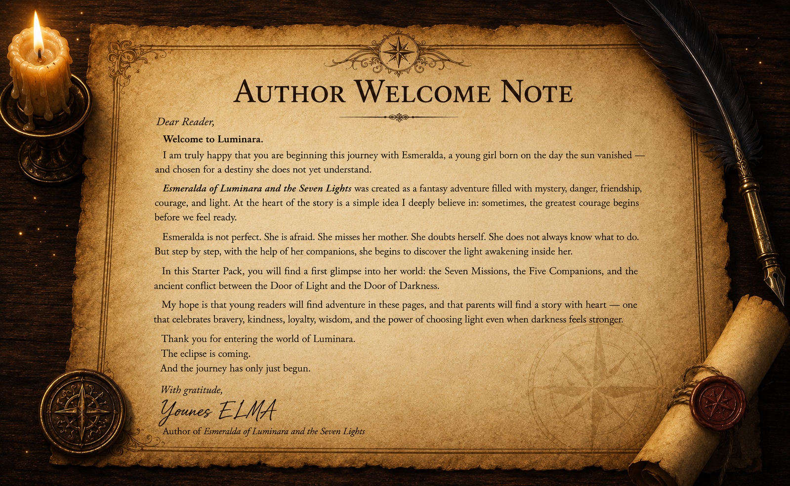 Author Welcome Note